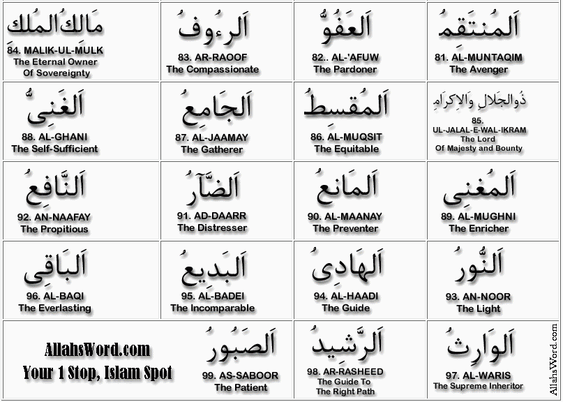 [50+] 99 Names of Allah Wallpaper on WallpaperSafari