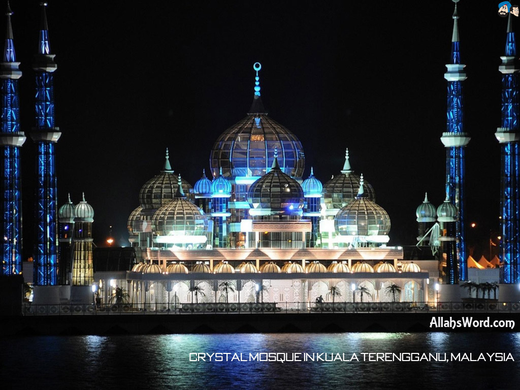 Crystal Mosque Malaysia HD Wallpaper