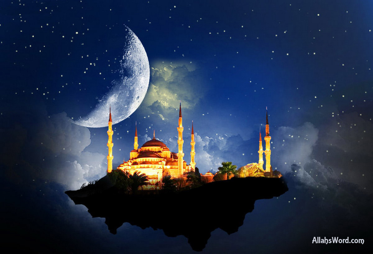 Floating Mosque Space HD Wallpaper