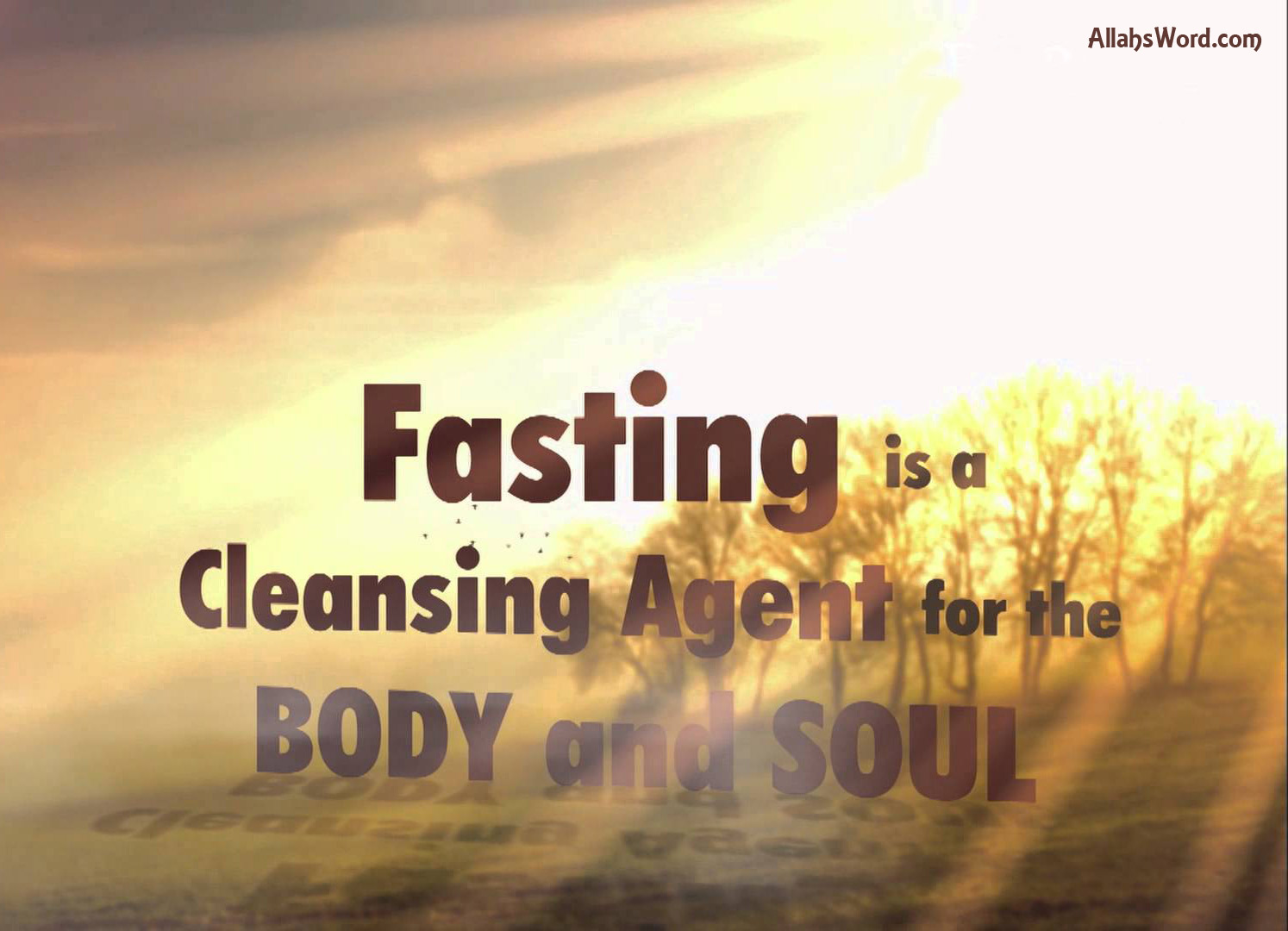 Fasting Islamic Quotes Wallpaper